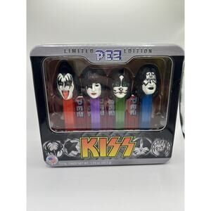 Kiss PEZ Limited Edition 4pc Set in Collectors Tin New In Box Unopened